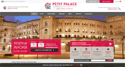 Desktop Screenshot of hotelpetitpalacearturosoria.com